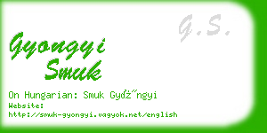 gyongyi smuk business card